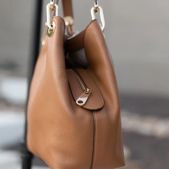 Michael Kors Raven Leather Shoulder Bag - Picture 5 of 9